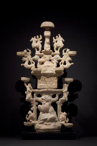 Unknown, Lamp Representing the Realm of the Queen Mother of the West (Xiwangmu), 1st–2nd century C.E.