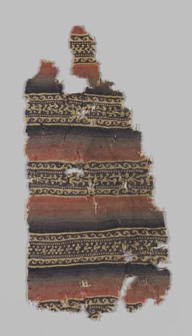 Unknown Roman, Wool Fragment with Bands of Color, ca. A.D. 200–256