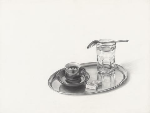 Stefan Beltzig, Viennese Coffee House Setting I, 1983