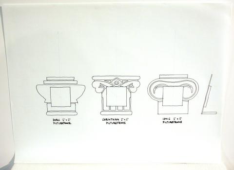 Venturi, Scott Brown and Associates, Greek column picture frames, 1991