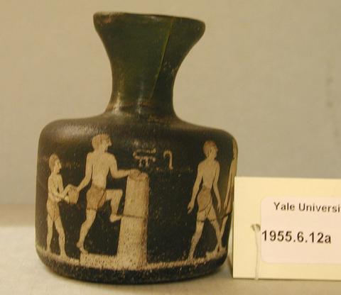 Unknown, Painted Bottle: Metalworker's Shop, late 19th–early 20th century