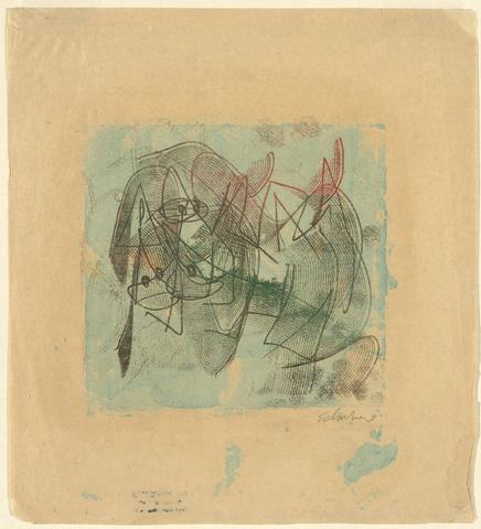 Louis Schanker, Abstraction, ca. 1940–47