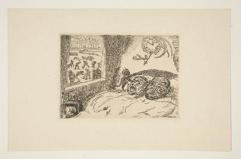 James Ensor, La paresse (Sloth), from the portfolio Les péchés capitaux (The Deadly Sins), 1904