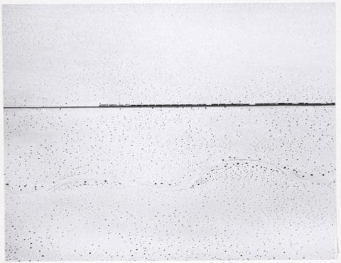 William Garnett, Train Crossing Desert Near Kelso, CA, 1974