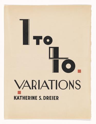 Katherine S. Dreier, Forty Variations [Title Page, Introduction, Photo-offset reproduction showing Shawn Dancers; Title sheet and xerox of Jess Meeker music score], 1937