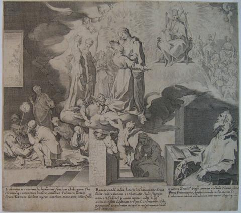 Pieter de Jode I, Plate 11, from the series Life and Miracles of Saint Catherine of Siena, 1597