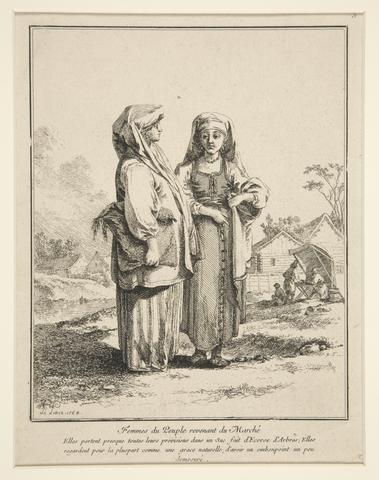 Jean Baptiste le Prince, Femmes du Peuple Revenant du Marché (Women of the People Returning from the Market), 1764