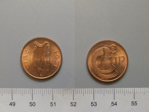 Percy Metcalfe, 1 Pence from Ireland, 1971