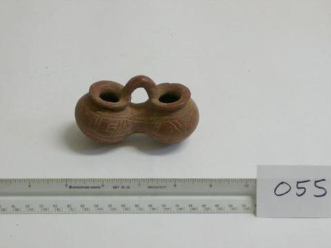 Unknown, Small double-bowled pot, n.d.