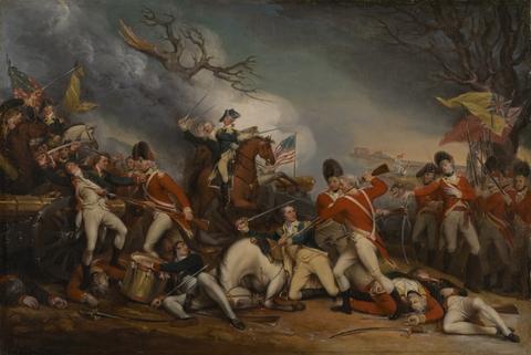 John Trumbull, The Death of General Mercer at the Battle of Princeton, January 3, 1777, ca. 1789–ca. 1831