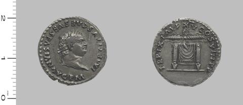 Titus, Emperor of Rome, Denarius of Titus, Emperor of Rome from Rome, 80