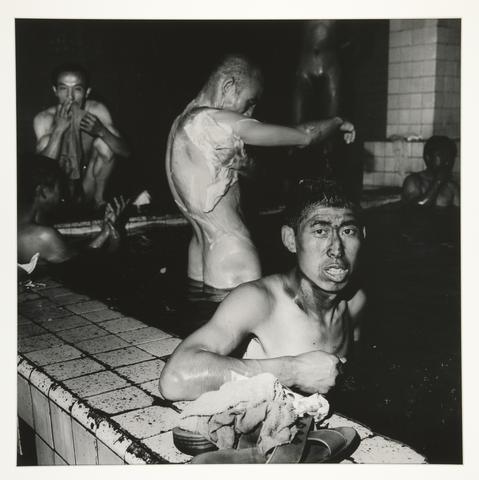 Liu Zheng, Two Miners in Public Bathhouse, Datong, Shanxi Province, 1998, printed 2000