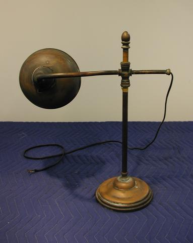 Rick E. Neacili, Copper Desk Lamp, possibly 1900–1910