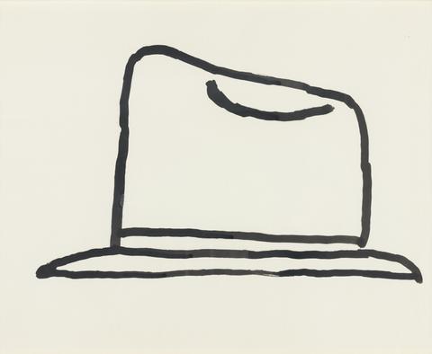 Philip Guston, Untitled [Hat], from Suite of 21 Drawings, 1970