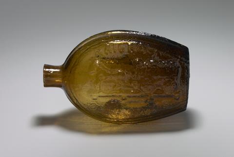 Mount Vernon Glass Works, Railroad Flask, 1830–45
