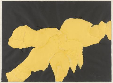 George Sugarman, Collage Yellow and Black, 1958
