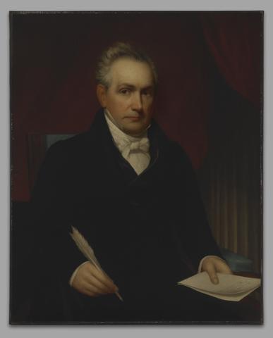 Nathaniel Jocelyn, The Honorable Roger Minnot Sherman (1773-1844), B. A. 1792, M. A. 1795, LL.D. 1829, (copy after his earlier portrait of 1840), ca. 1840–45