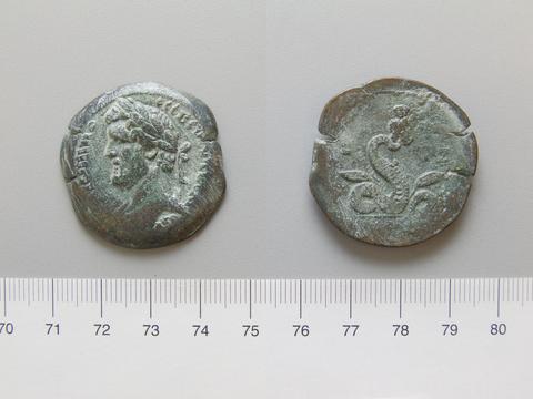 Antoninus Pius, Emperor of Rome, Coin of Antoninus Pius, Emperor of Rome from Alexandria, A.D. 153/154