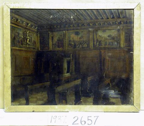 Edwin Austin Abbey, Interior Study of the Chapel of Scuola di San Georgio, Venice, Italy, ca. 1893