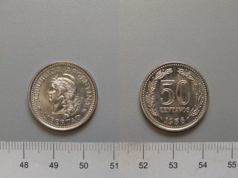 Republic of Argentina, 50 Centavos from Argentina, 1958