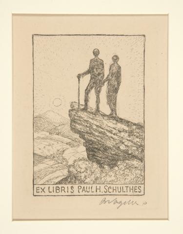Heinrich Vogeler, Bookplate: Ex Libris Paul H. Schulthes I, 1922