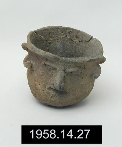 Unknown, Vessel with Anthropomorphic Face, n.d.