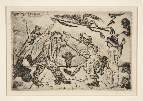 James Ensor, La colère (Wrath), from the portfolio Les péchés capitaux (The Deadly Sins), 1904