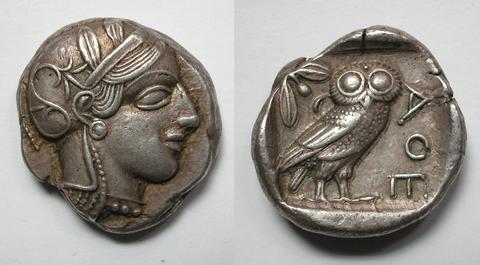 Clarentza, Tetradrachm from Clarentza, 449–393 B.C.