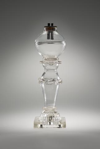 Cains' Glass House, Pair of Whale Oil Lamps, 1822–30