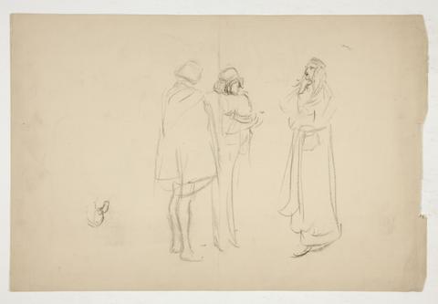 Edwin Austin Abbey, Sketch of Three Men, from Merchant of Venice, n.d.