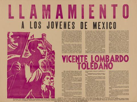 Alberto Beltrán, Llamamiento a los jóvenes de México - Vicente Lombardo Toledano (Appeal to the Youth of Mexico - Vicente Lombardo Toledano), 1952