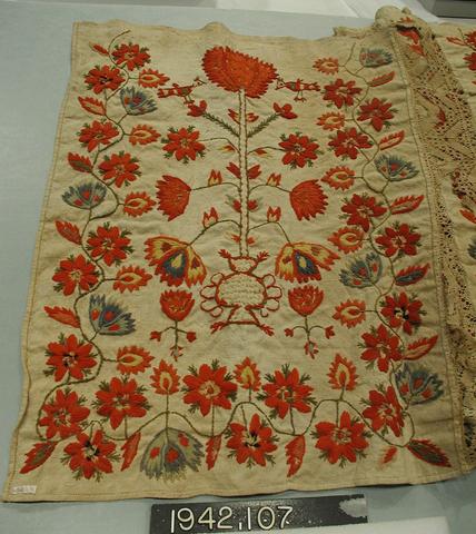 Unknown, Five pieces peasant embroidery on linen, n.d.