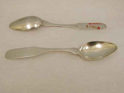 R. H. L. Villard, Two teaspoons, 1833–35