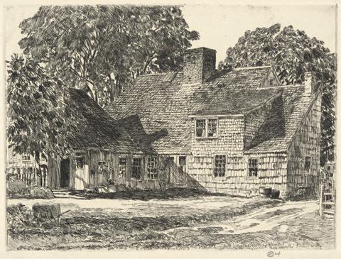 Childe Hassam, Old Dominy House, Easthampton, 1921