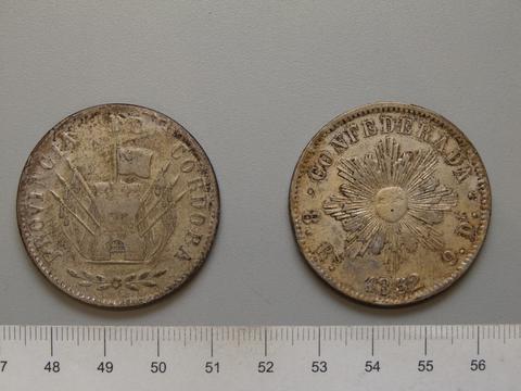 Republic of Argentina, 8 Reales from Argentina, 1852