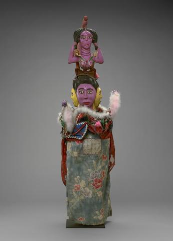 Headdress Surmounted by Four Women's Faces and Mami Wata, mid-to late 20th century