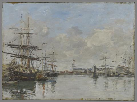 Eugène Louis Boudin, The Harbor of Le Havre, ca. 1885–90