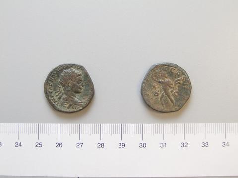 Elagabalus, Emperor of Rome, Dupondius of Elagabalus, Emperor of Rome from Rome, 221