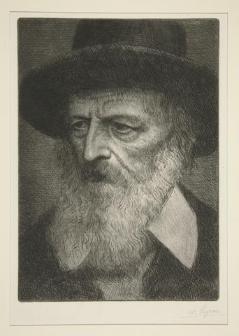 Alphonse Legros, Portrait of Tennyson, 1880s