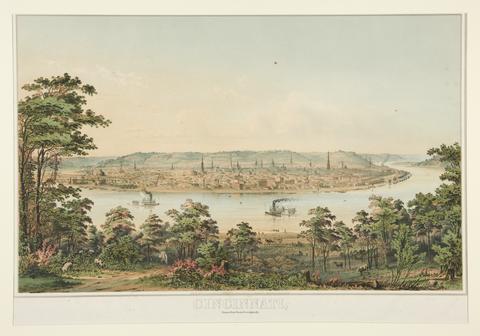 Unknown, Cincinnati, From A Point West of Covington, KY, 1854–58