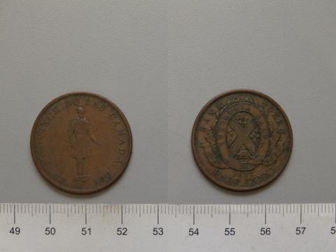 Birmingham Mint, Token of Habitant from Lower Canada, 1837