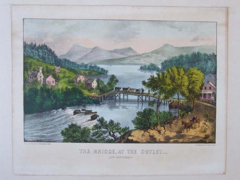 Currier & Ives, The Bridge, at the Outlet._/Lake Memphremagog, 1857–1872