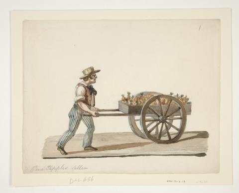 Nicolino Calyo, The Pineapple Seller, ca. 1840